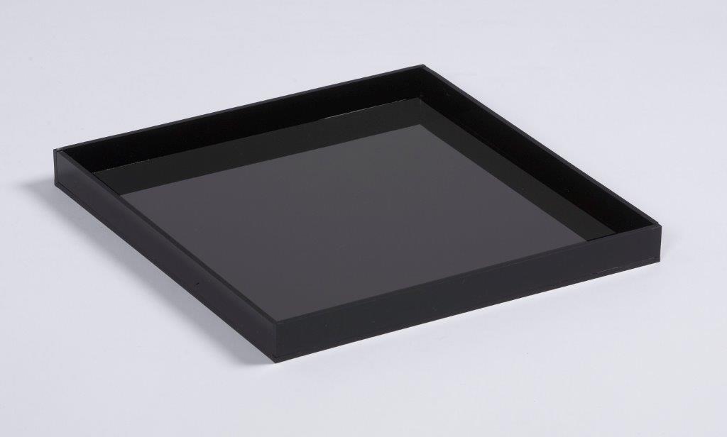 Black Acrylic Square Tray 13