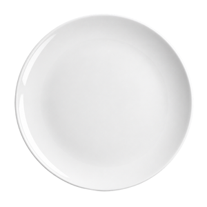 White Round Platter 14
