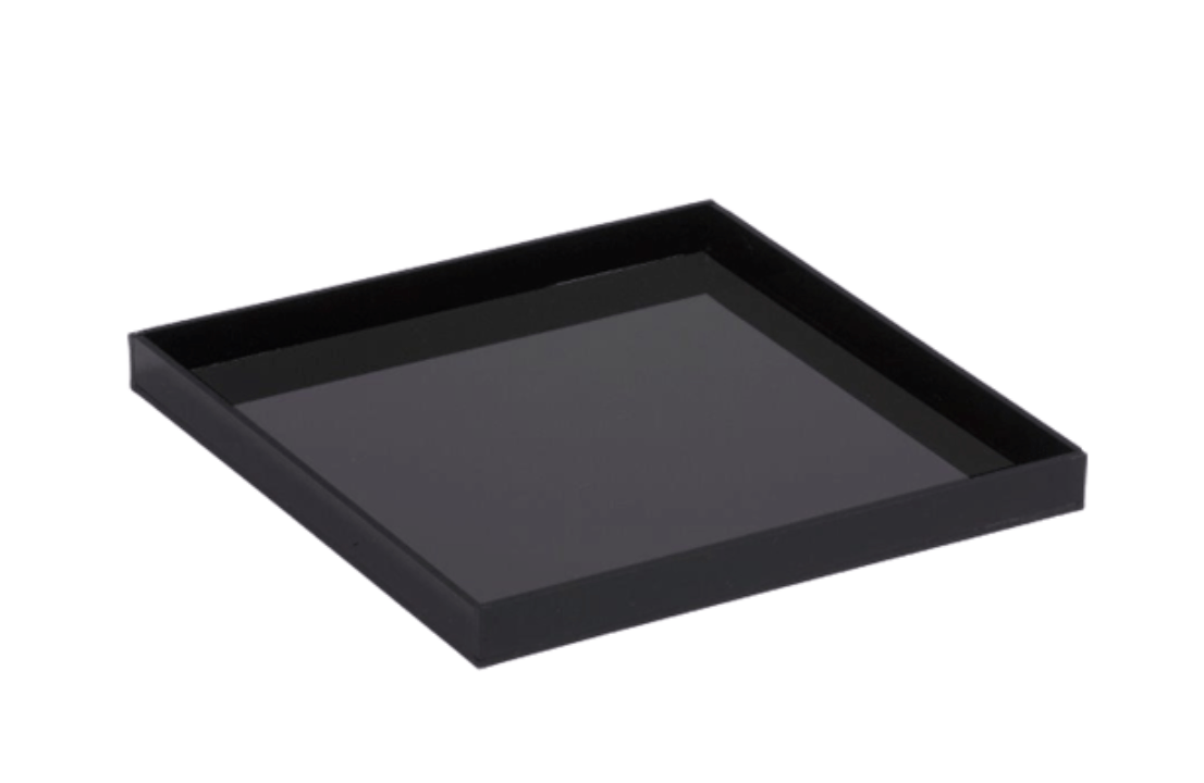 Kosher Black Acrylic Square Tray 13