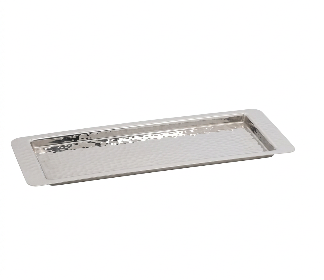 Stainless Steel Hammered Tray 4.5