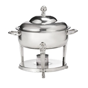Silver Round Chafer 3qt - Element Event Solutions