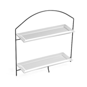Wrought Iron Rectangle Stand 6