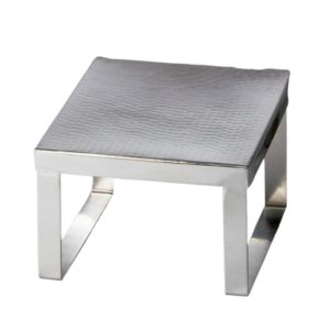 Hammered SS Buffet Riser 9.25
