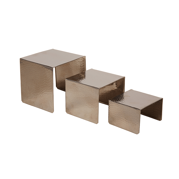 Hammered SS Riser Small 6