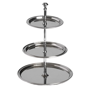Stainless Steel 3 Tier Petite 11.5