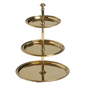 Gold 3 Tier Stand Petite 11.5