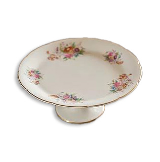 White Floral Cake Stand 11