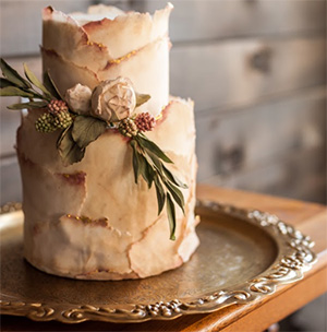 Brass Cake Tray - Element Event Solutions