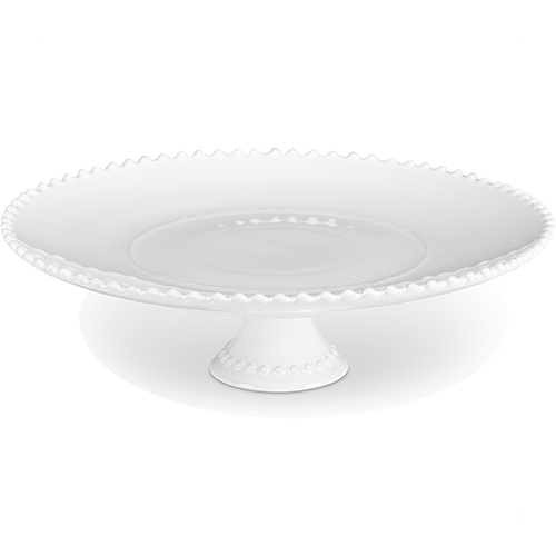 White Beaded Cake Stand 11