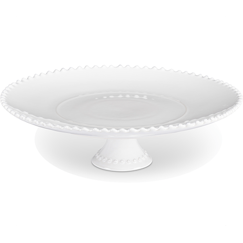 White Beaded Cake Stand 11