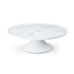 White Marble Melamine Cake Stand 12