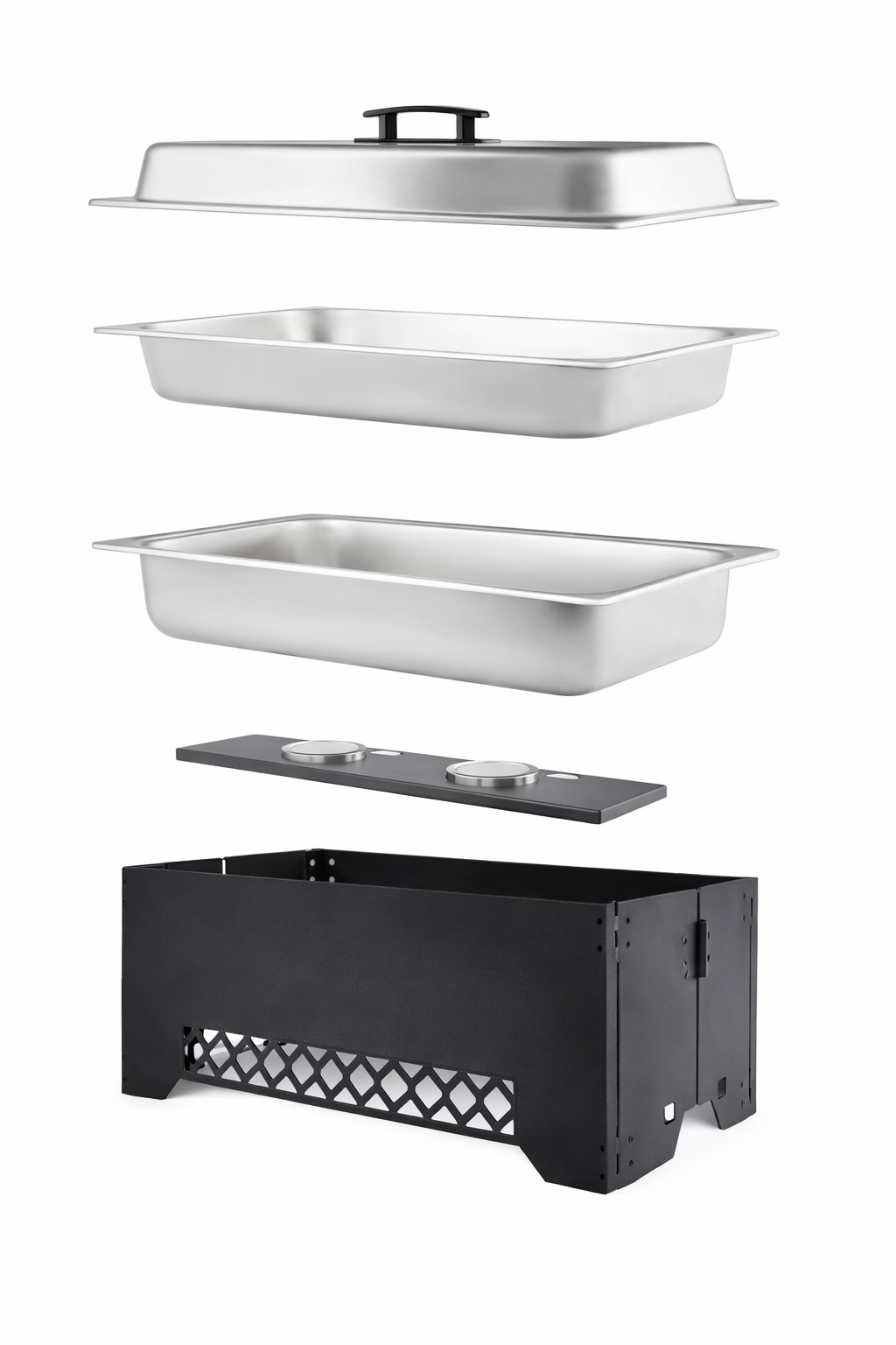 Black Collapsible Chafer 9qts - Element Event Solutions