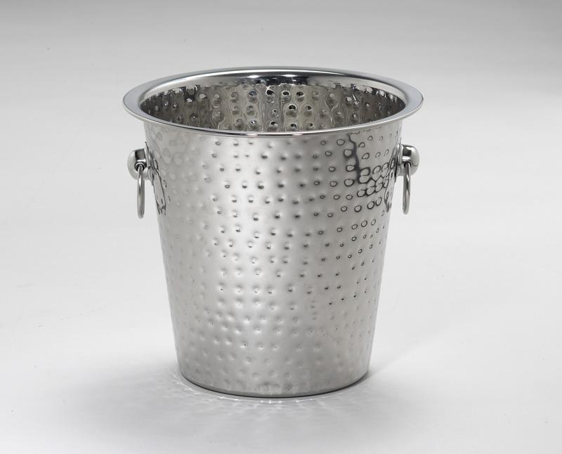 Hammered Stainless Steel Ice Bucket - Element Event Solutions
