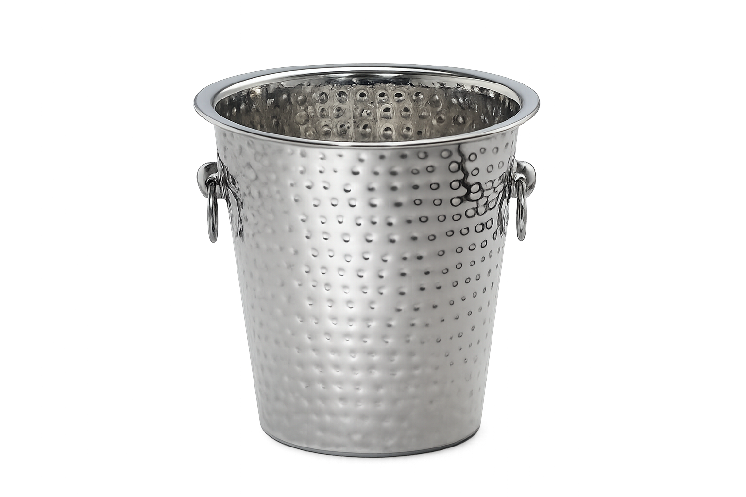 Hammered Stainless Steel Ice Bucket - Element Event Solutions