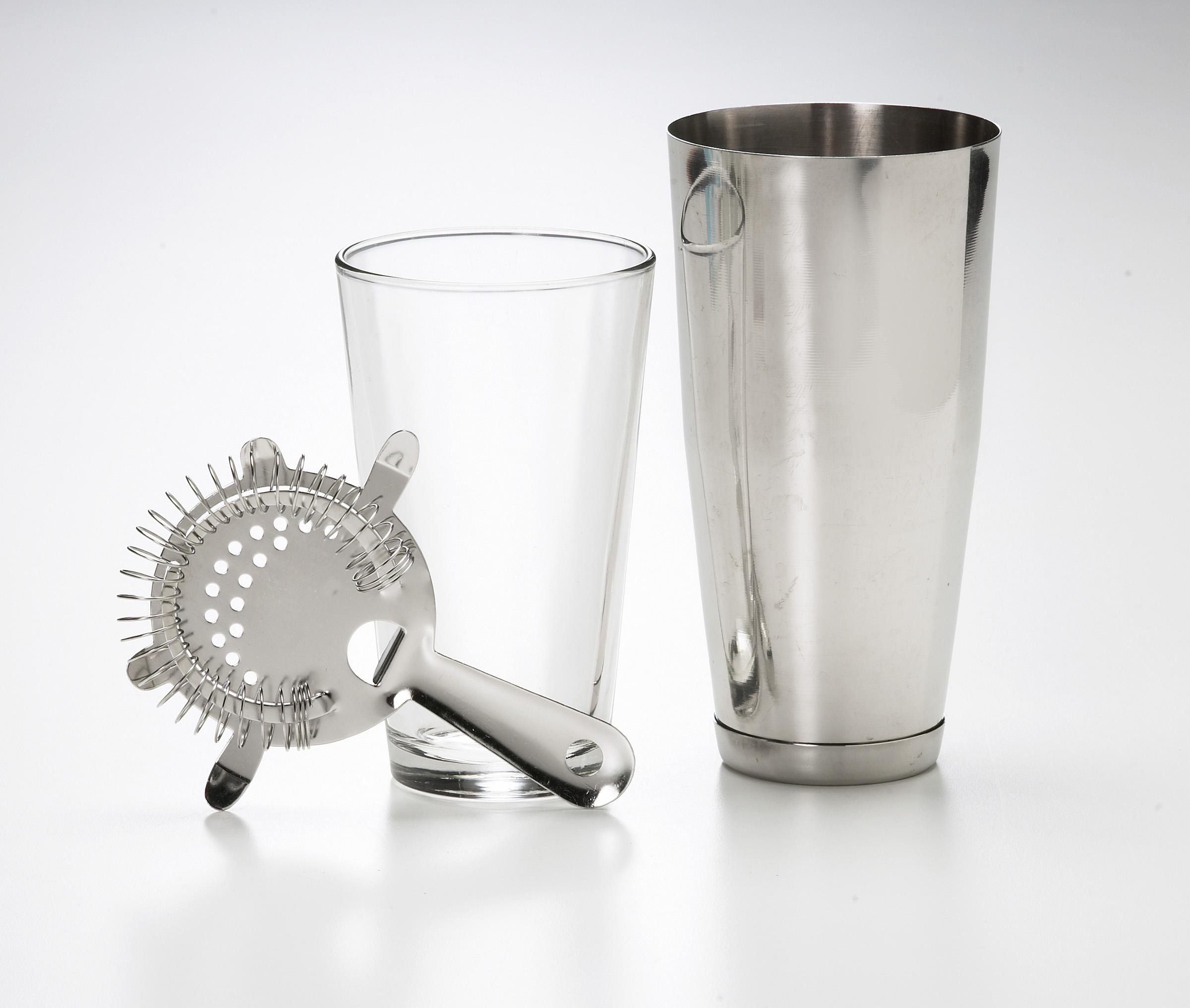 Cocktail Shaker and Strainer 3 Piece - Element Event Solutions