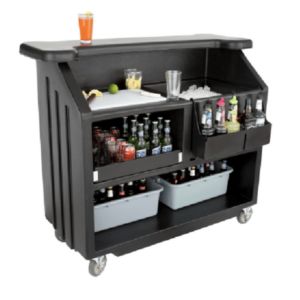 Black Portable Bar 4' - Element Event Solutions