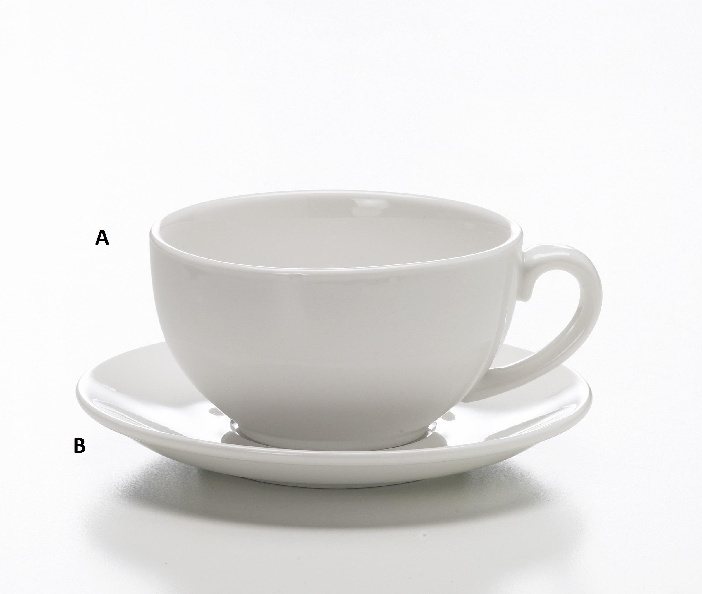 White Cappuccino Saucer - Element Event Solutions