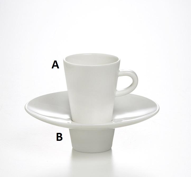 White Demi Saucer Tall - Element Event Solutions