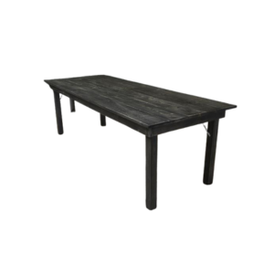 RS2026 Hillier Black Wash Harvest Table 8'x3' - Element Event Solutions