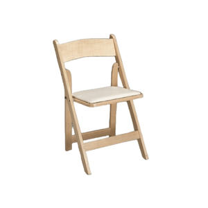 Natural Wood Folding Chair - Element Event Solutions
