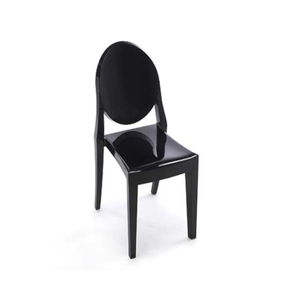 Victoria Ghost Black Armless Chair - Element Event Solutions