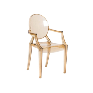 Louis Ghost Gold Armchair - Element Event Solutions