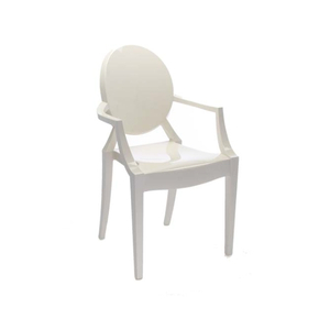 Louis Ghost White Armchair - Element Event Solutions