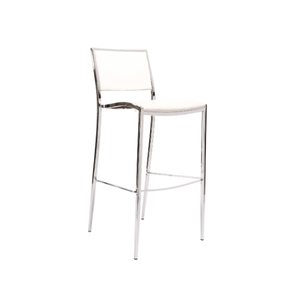 Chrome White Barstool - Element Event Solutions