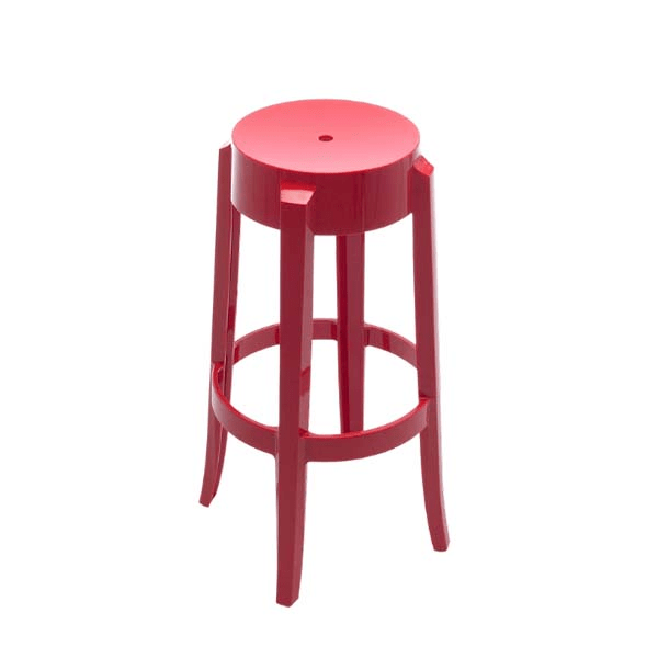 Charles Red Ghost Barstool - Element Event Solutions