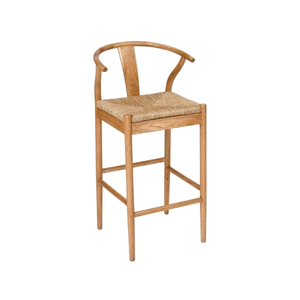 Natural Wishbone Barstool - Element Event Solutions