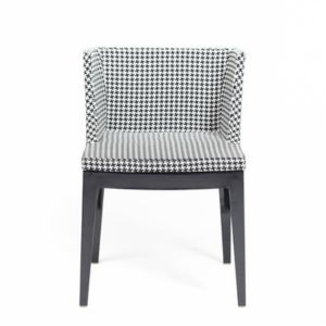 Houndstooth Faux Mademoiselle Chair - Element Event Solutions