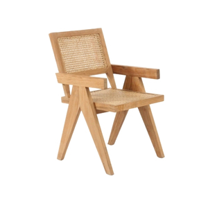Cane and Wood Armchair - Element Event Solutions