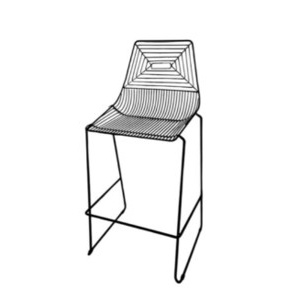 Wired Black Barstool - Element Event Solutions