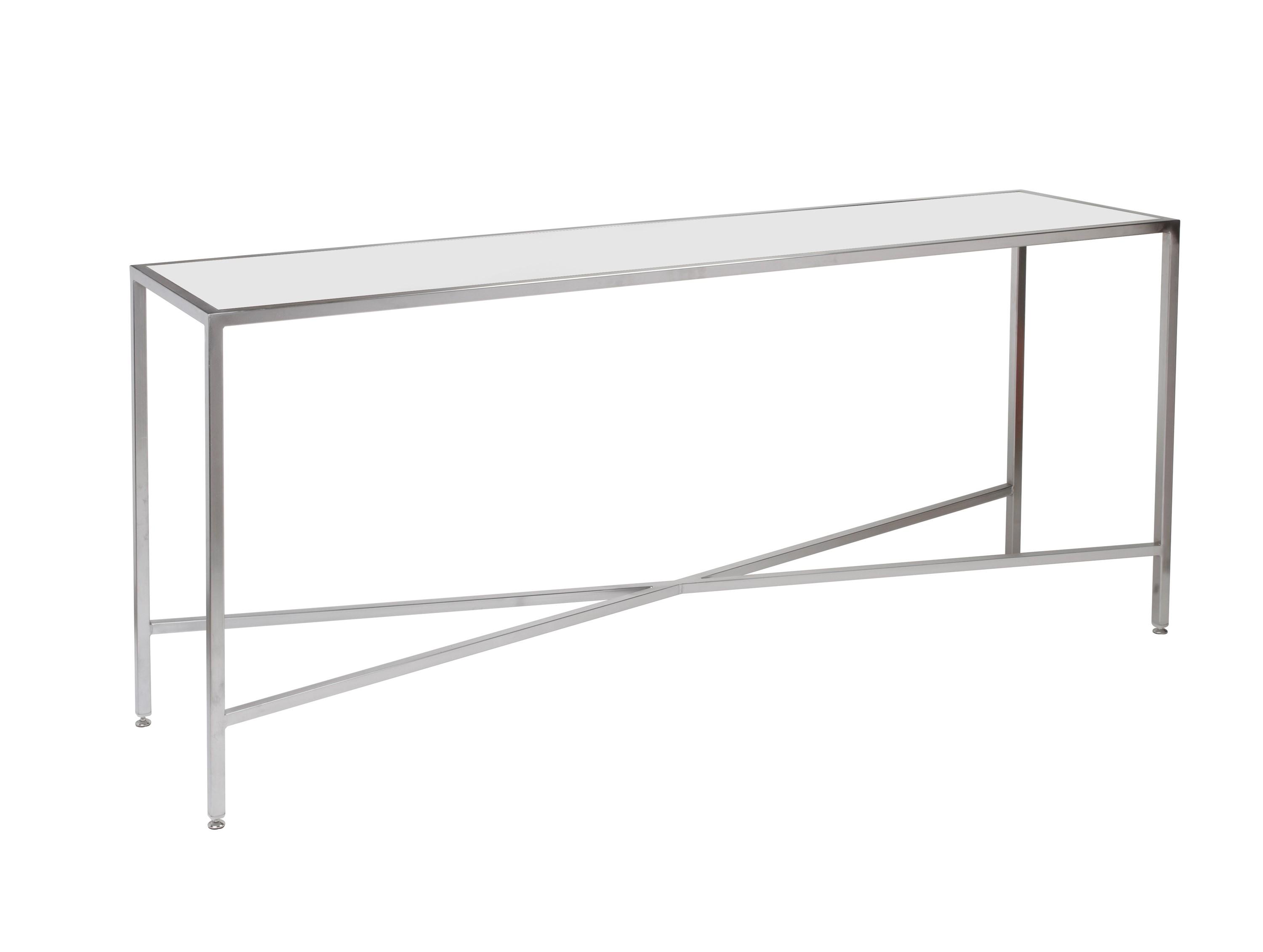 Chrome Framed Sofa Table 6' - Element Event Solutions