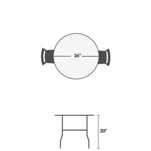 Wood Round Table 36