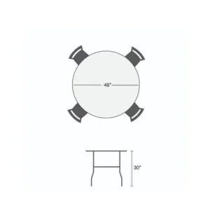 Plastic Round Table 48
