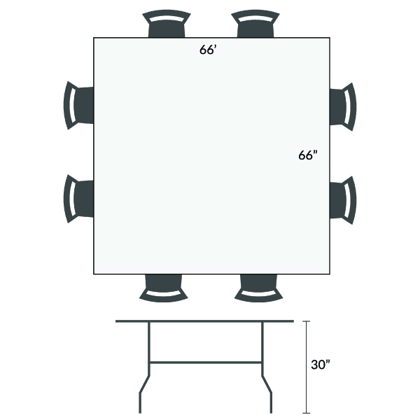 Manhattan Square Table 66