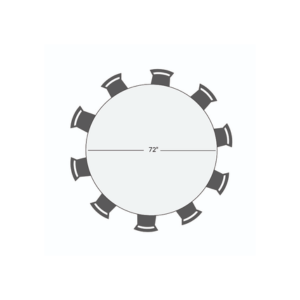 Wood Round Table 72