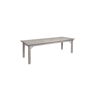 Whitewash Harvest Table 4'x37