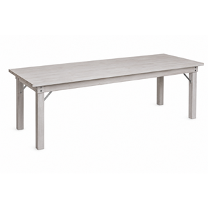 Whitewash Harvest Table 4'x37