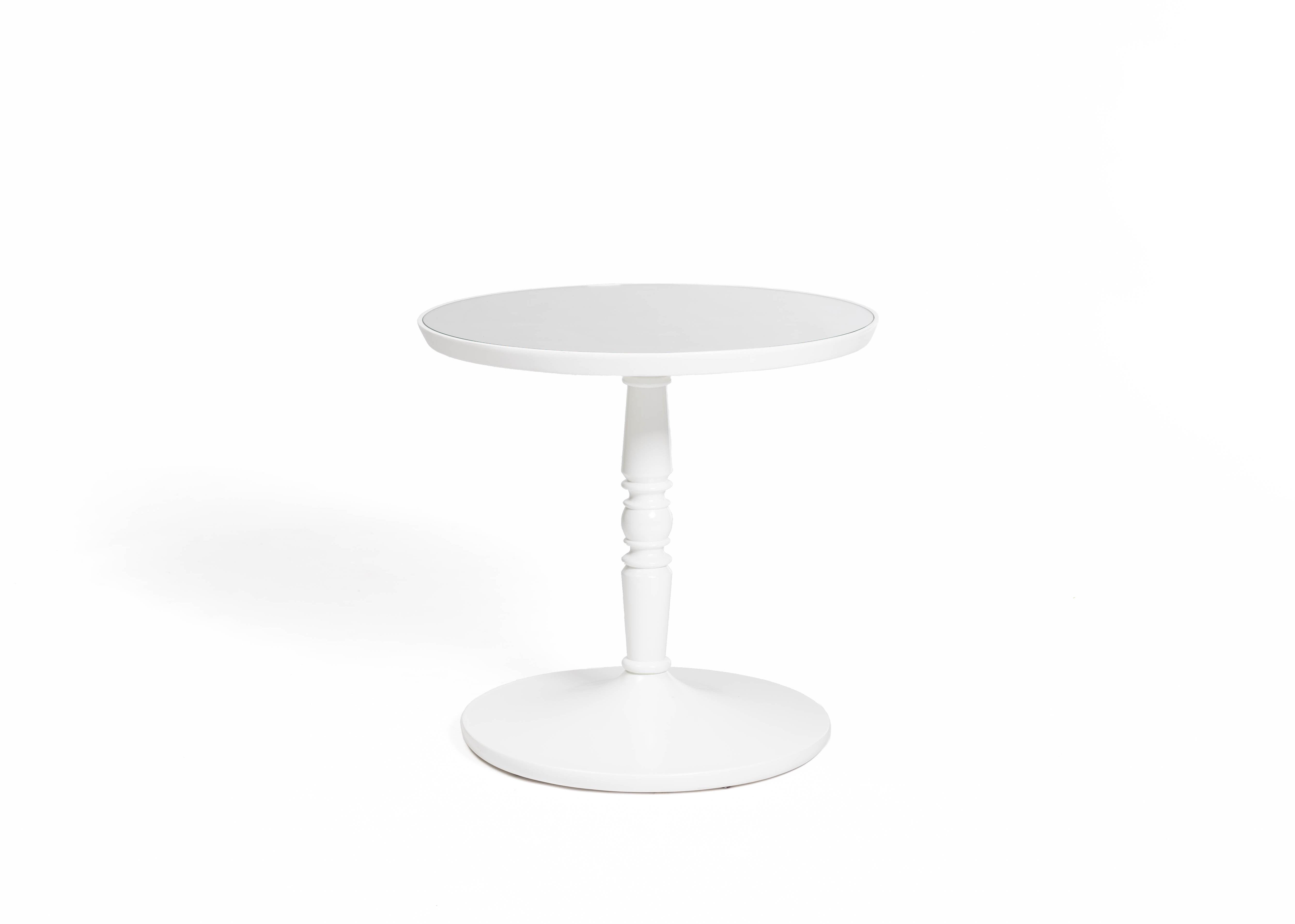 White Mirror Topped Bistro Table - Element Event Solutions