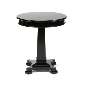 Black Wood Round Bistro Table 28