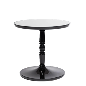 Black Mirror Topped Bistro Table - Element Event Solutions