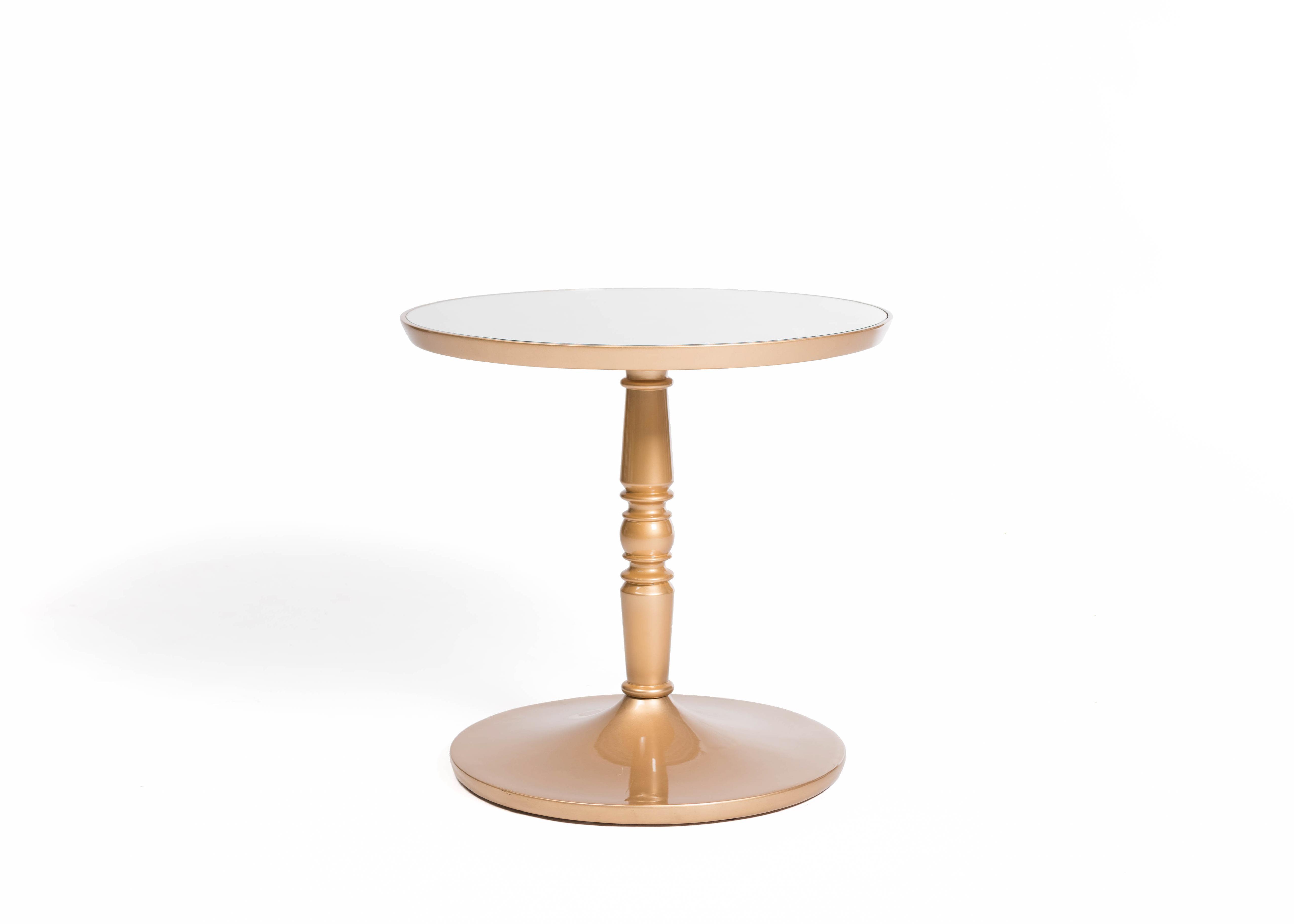 Gold Mirror Topped Bistro Table - Element Event Solutions