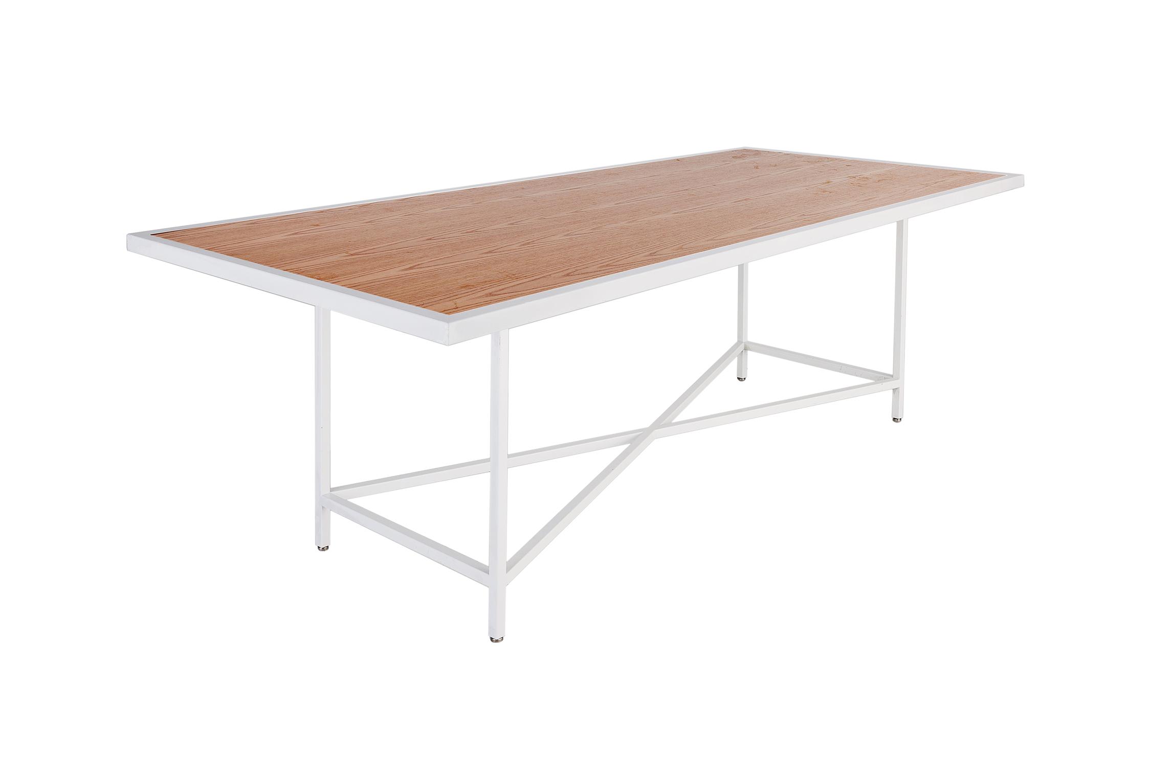White Rectangular Dining Table - Element Event Solutions