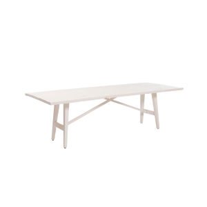 White Washed Wood Dining Table 8' - Element Event Solutions