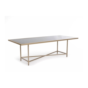 Gold Framed Rectangular Dining Table - Element Event Solutions