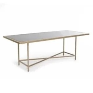 Gold Framed Rectangular Dining Table - Element Event Solutions