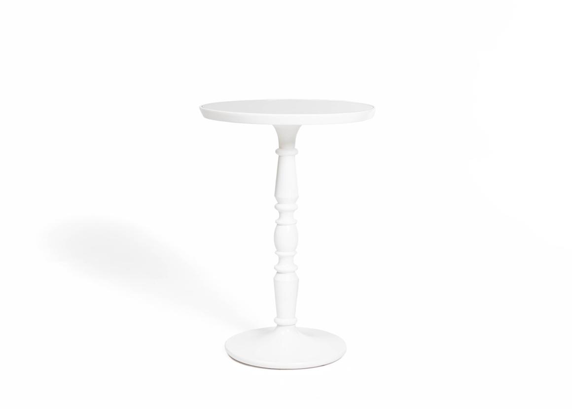 White Mirror Topped Cruiser Table - Element Event Solutions