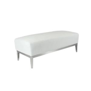 Nova White Bench 4' - Element Event Solutions
